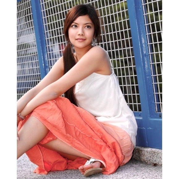 *NWT ALLSAINTS Sunset Ombré Colorblock Striped Crepe Tiered Ruffle Midi Skirt 6 - Picture 3 of 11